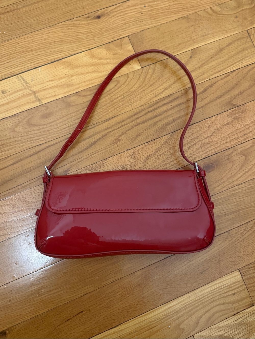 Zara Red Shoulder Purse
